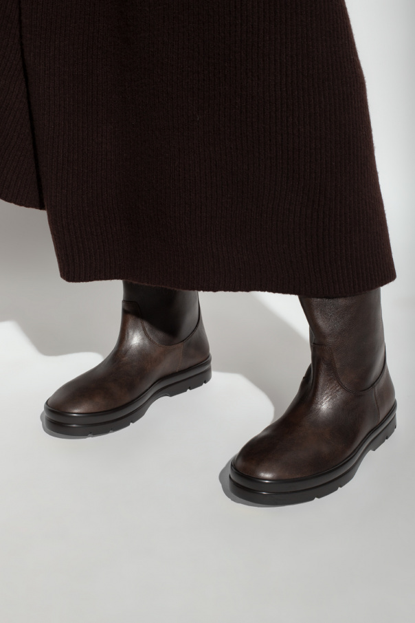 Brown Billie Boot leather boots The Row GenesinlifeShops